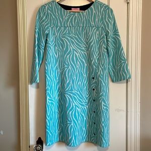 Lilly Pulitzer Jonah dress with belt zebra print shorely blue purring